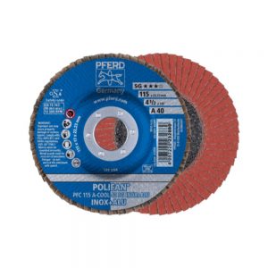 PFRED POLIFAN Flap Discs Performance Line A-COOL SG INOX + ALU Conical Type PFC