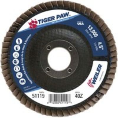 Weiler Tiger Paw Zirconia Flap Disc