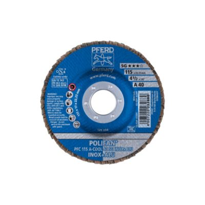 PFRED POLIFAN Flap Discs Performance Line A-COOL SG INOX + ALU Conical Type PFC