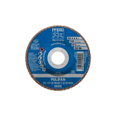 PFRED POLIFAN Flap Discs Performance Line CO-FREEZE SG INOX Flat Type PFF