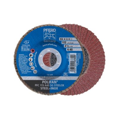 PFRED POLIFAN Flap Discs Performance Line A SG STEELOX Conical Type PFC