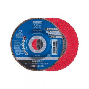 PFRED POLIFAN Flap Discs Performance Line CO-COOL SG STEELOX Conical Type PFC