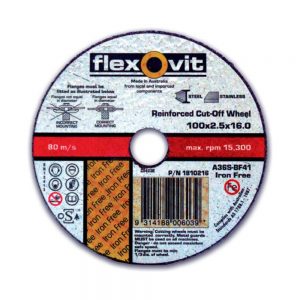 Flexovit Depressed Centre Type 41 Cutting-Off Wheels (Iron Free)