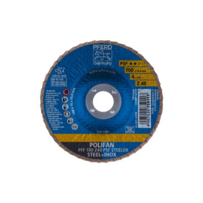 PFRED POLIFAN Flap Discs Universal Line Z PSF STEELOX Flat Type PFF