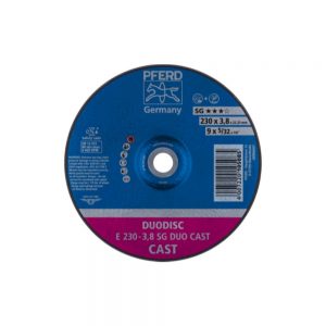 PFRED Cut Off Wheel Performance Line SG DUODISC CAST Combination Depressed Centre Type E Shape 27