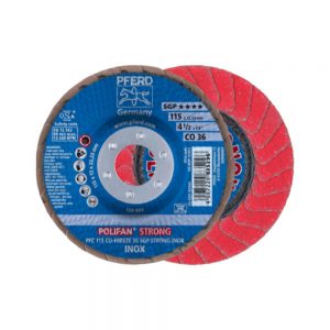 PFRED POLIFAN Flap Discs Special Line CO-FREEZE SGP STRONG INOX Conical Type PFC