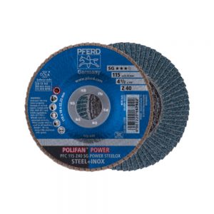 PFRED POLIFAN Flap Discs Performance Line Z SG POWER STEELOX Conical Type PFC