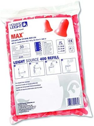 Honeywell MAX-LS4-REFILL MAX® earplugs, dispenser refill zip top bag