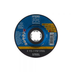 PFRED Grinding Wheel Universal Line PSF STEEL Depressed Centre Type E Shape 27 With X-Lock