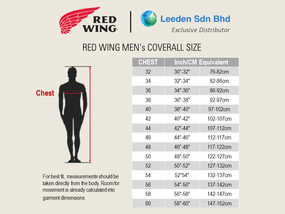Red Wing 60120 Temperate FR Coverall Orange Leeden Sdn Bhd (74865K)