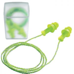Uvex 2111217 Whisper+ Reusable Earplugs With Cord In Hygiene Box – 50 Pairs
