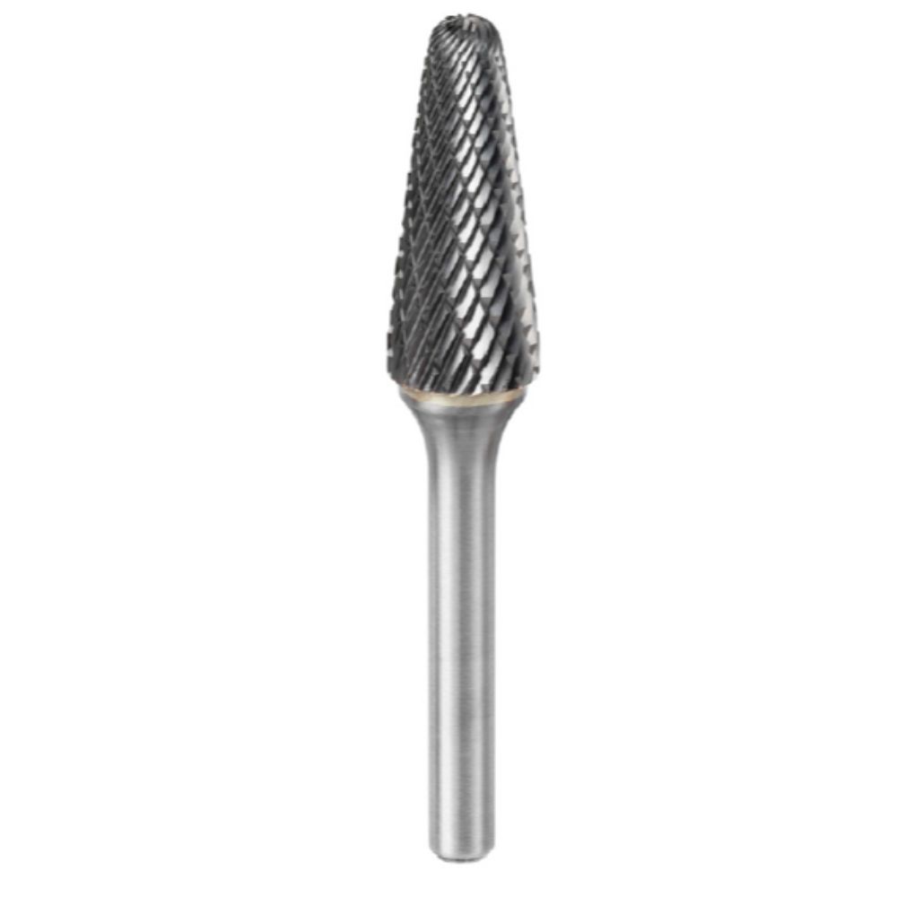 Dedeco 13102 Carbide Bur Double-Cut 1/8 x 1/8 x 1/16 SK-42 90 Degree Cone 