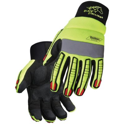 Black Stallion ToolHandz Hi-Vis Anti-Impact Mechanics Glove GX1010-HB