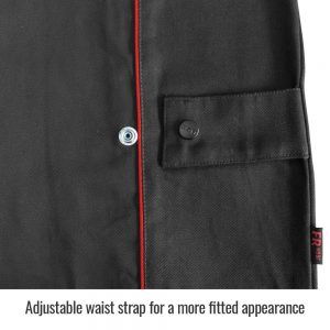 Black Stallion BSX Contoured FR Cotton Welding Jacket, Black with Red Flames – BX9C