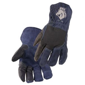 Black Stallion BSX Grain Goatskin & Flame-Resistant Stretch Knit Cotton GT7120-NB TIG Glove