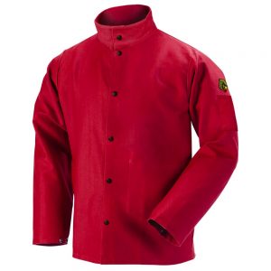 Black Stallion TruGuard 200 FR Cotton Welding Jacket, Red-FR9-30C