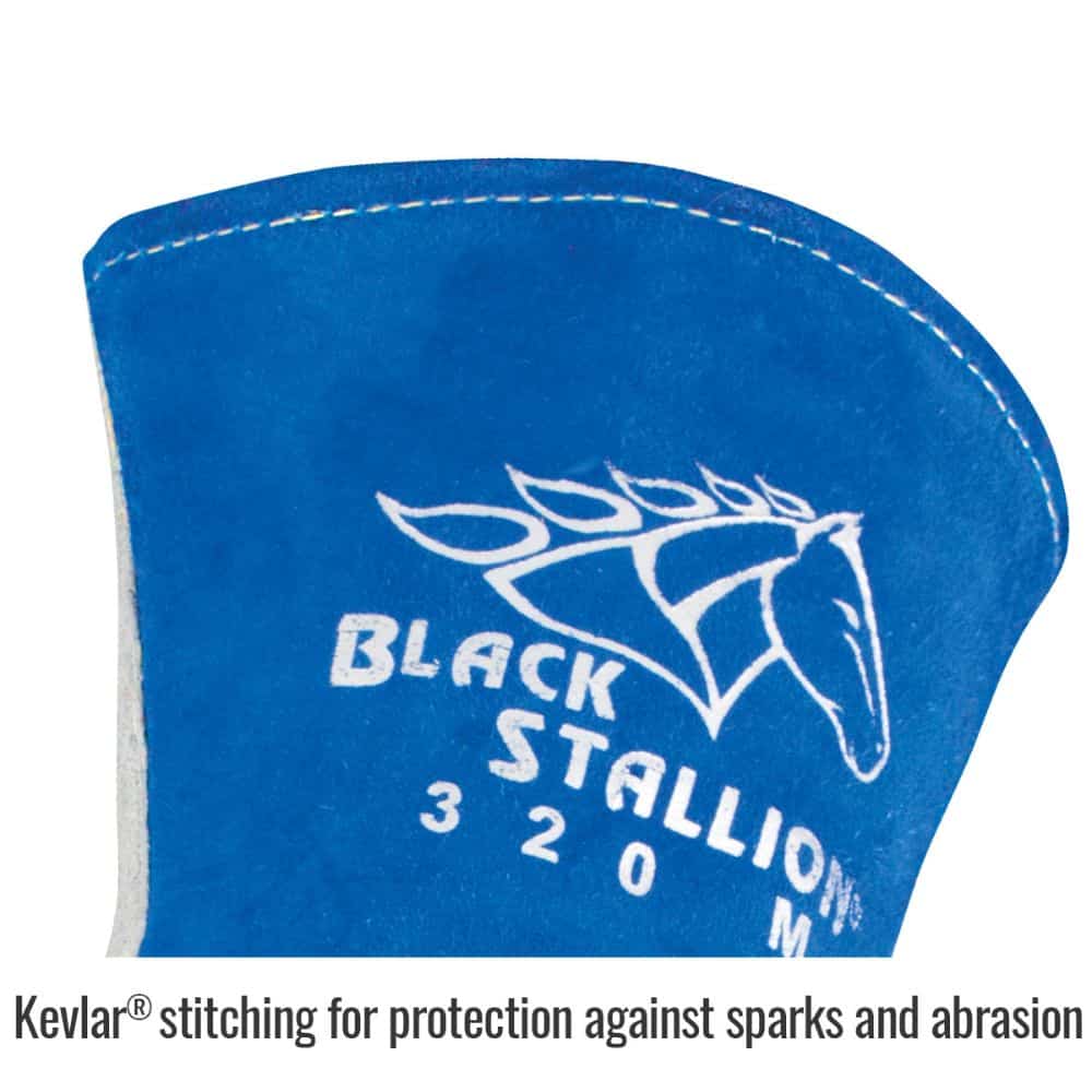 Black Stallion 320 CushionCore Split Cowhide Stick Welding Gloves Sma 